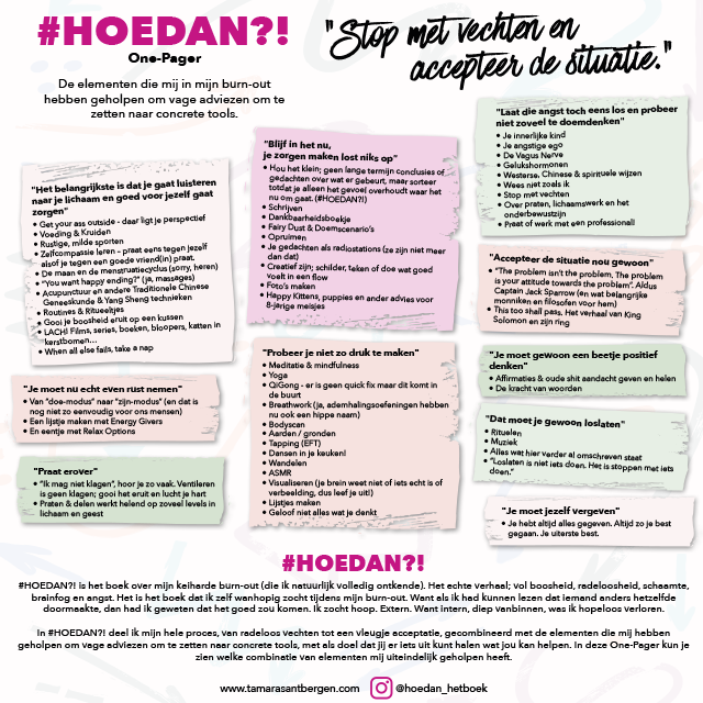 OnePager #HOEDAN?! Het Boek